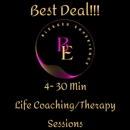 FOUR 30min Life Coaching/Therapy Sessions