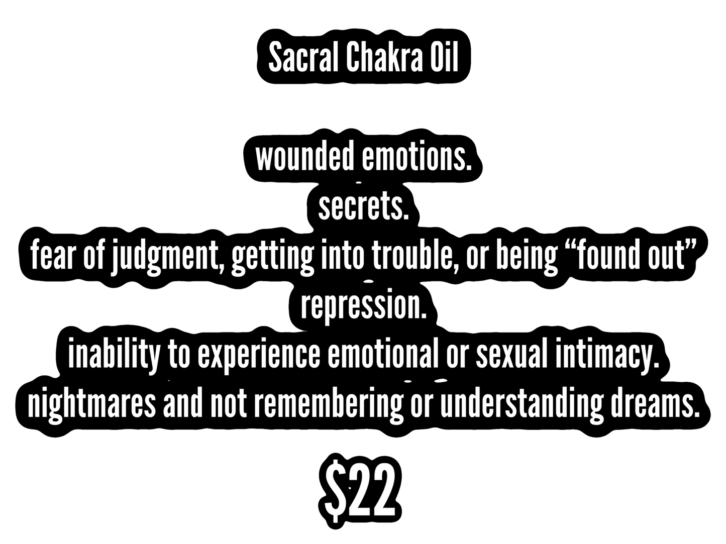 Sacral Chakra Oil